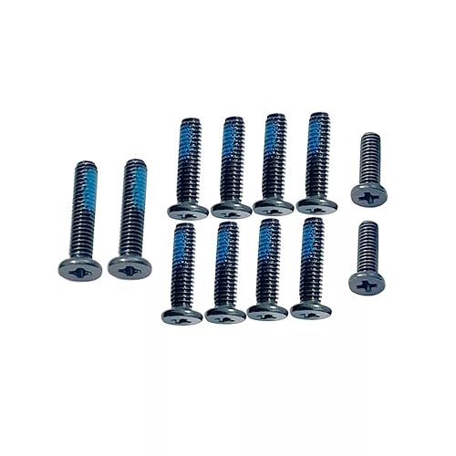 Bottom Case Screws Cover Case Screws Replacement for Asus TUF Gaming A15 FA507 FA507RC FA507NUR FA507RF FA507RW FA507RM FA507NU Black Set of 12pcs