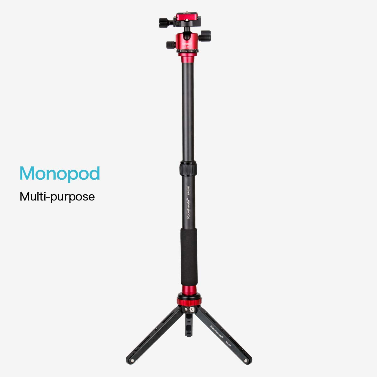 Koolehaoda Tripod Extension Tube, 2 Section Aluminium Tripod Center Column Extender, Gimbal Extension Pole Handheld Extension Bar Telescopic Stick Rod