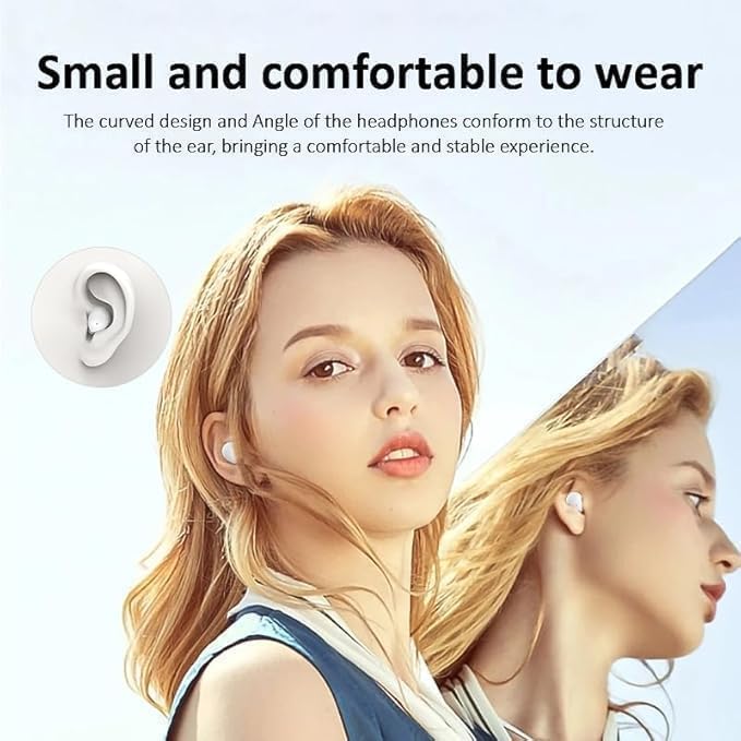 Wireless Sleep Headphones,2026 Bluetooth 5.4 Earbuds,Invisible Noise Cancelling Ear Pods,Sleeping Headset for Side Sleepers Small Ears Canal,Discreet