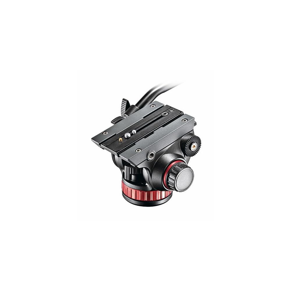 Manfrotto Video Head with Flat Base, Video Head for Compact Video Cameras and DSLR Cameras, for Filming, Videography, Content Creation, Vlogging, Live