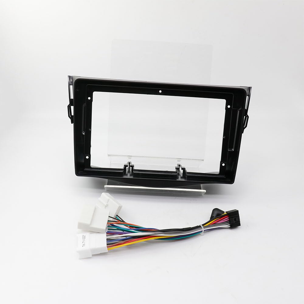 TRCDHGN 2Din 9/10.1inch Car DVD Frame Audio Fitting Adaptor Dash Trim Kits Facia Panel/Fit for Toyota RAV4 2007-2012 Double Din Radio Player(Only Black Frame)