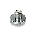 UngSung NMO to SO-239 UHF Female Brass Antenna Mount Adapter Made by Heavy Duty Chrome Plated Brass