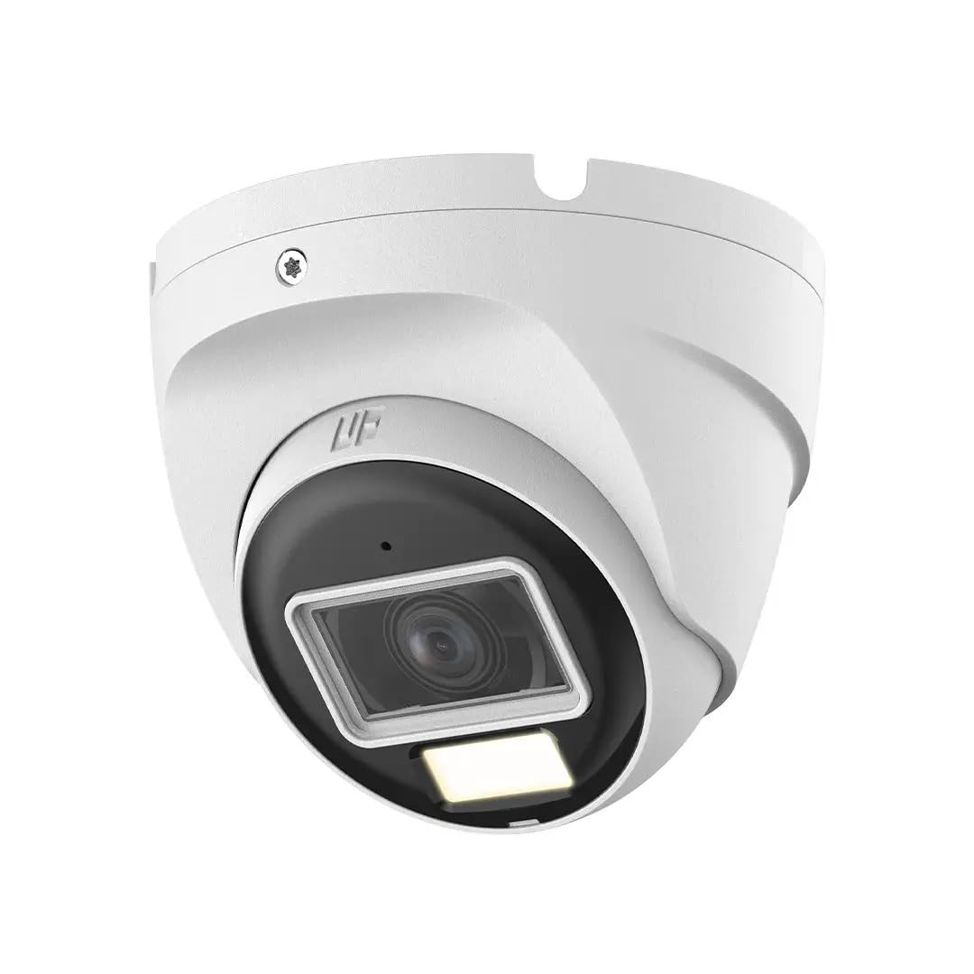 Diamond 5MP HD Analog Security Camera Full Color 5MP @25FPS Fixed Turret 2.8mm Smart Dual Light White LED (40 Meters) Built in mic DWDR 12VDC