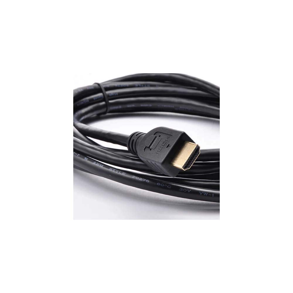 Mini HDMI to HDMI Cable - High Speed (3 ft) - clocked at 10.2 Gbit/s, Bandwidth of 340 MHz - 3D BluRay or TV - 24k Gold Plated Contacts