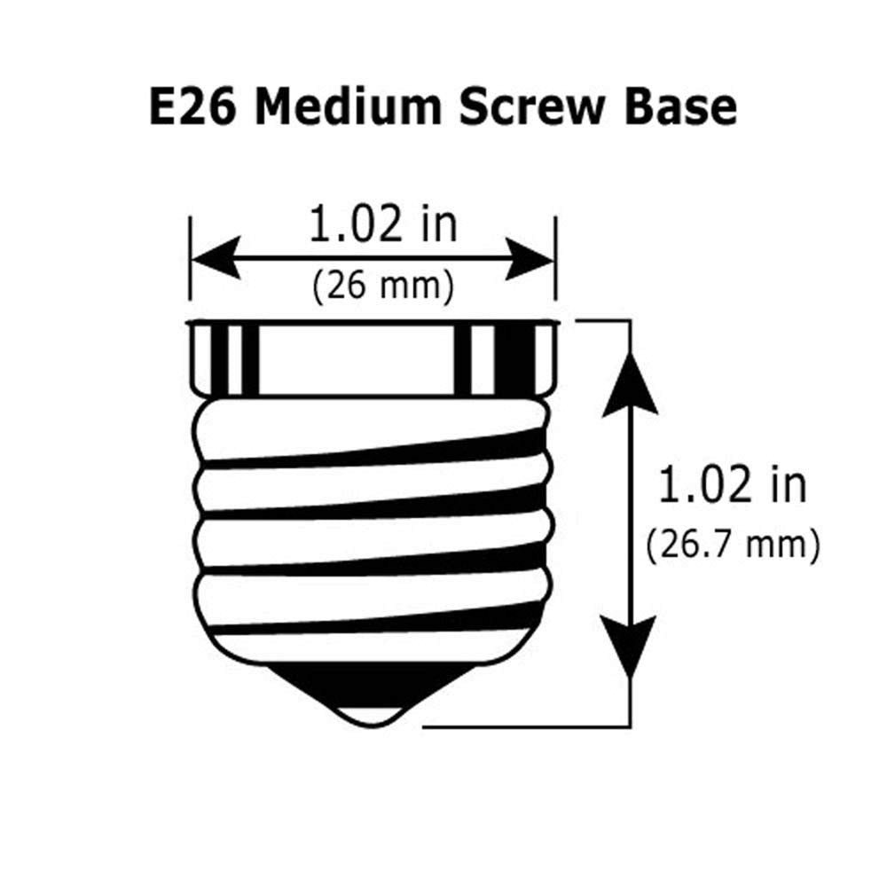 Satco S9569 Medium Light Bulb in Light Finish, 3.50 inches