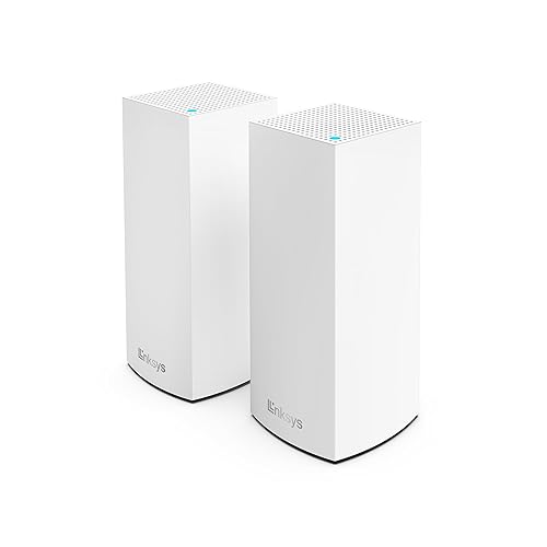 Linksys Atlas WiFi 6 Router Home WiFi Mesh System, Dual-Band, 4,000 Sq. ft Coverage, 50+ Devices, Speeds up to (AX3000) 3.0Gbps - MX2000 2-Pack