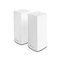 Linksys Atlas WiFi 6 Router Home WiFi Mesh System, Dual-Band, 4,000 Sq. ft Coverage, 50+ Devices, Speeds up to (AX3000) 3.0Gbps - MX2000 2-Pack