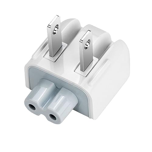 BEYEE AC Power Adapter Wall Folding Plug Duck Head,US Standard Plug Duck Head Compatible with MaBook Pro Air/Maci Book/Phone/Pod AC Power Adapter (1…