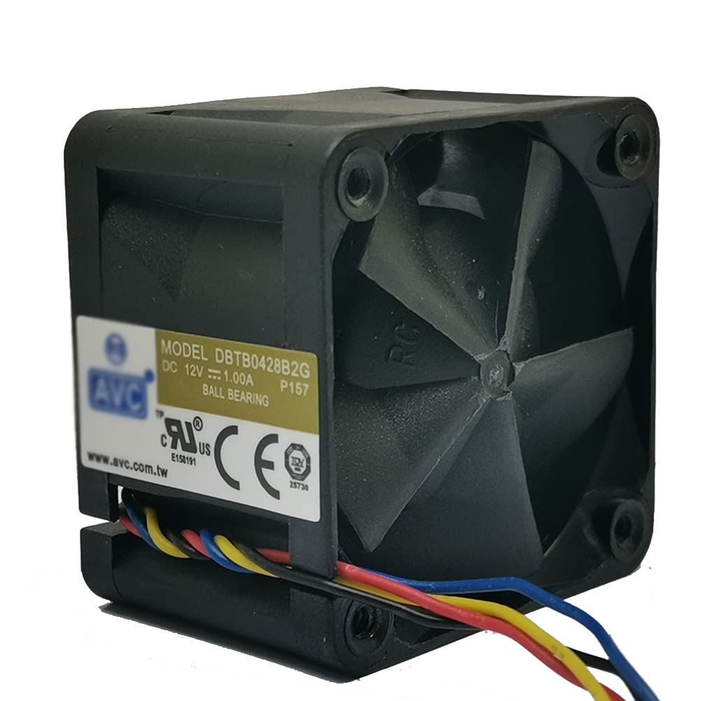 NNL DBTB0428B2G 40mm Powerful Cooling Fan for AVC 4028 12V 1A High Speed Server Fans 40 * 40 * 28mm Dual Ball Bearing 4-Wire 4Pin PWM