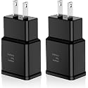 Adaptive Fast Charging Block USB Wall Charger Adapter Fits Samsung Galaxy S25/S24/S23/S22/S22 Ultra/S21/S20/S10/S9/S8/S7/Edge/Note 10 Quick Charge