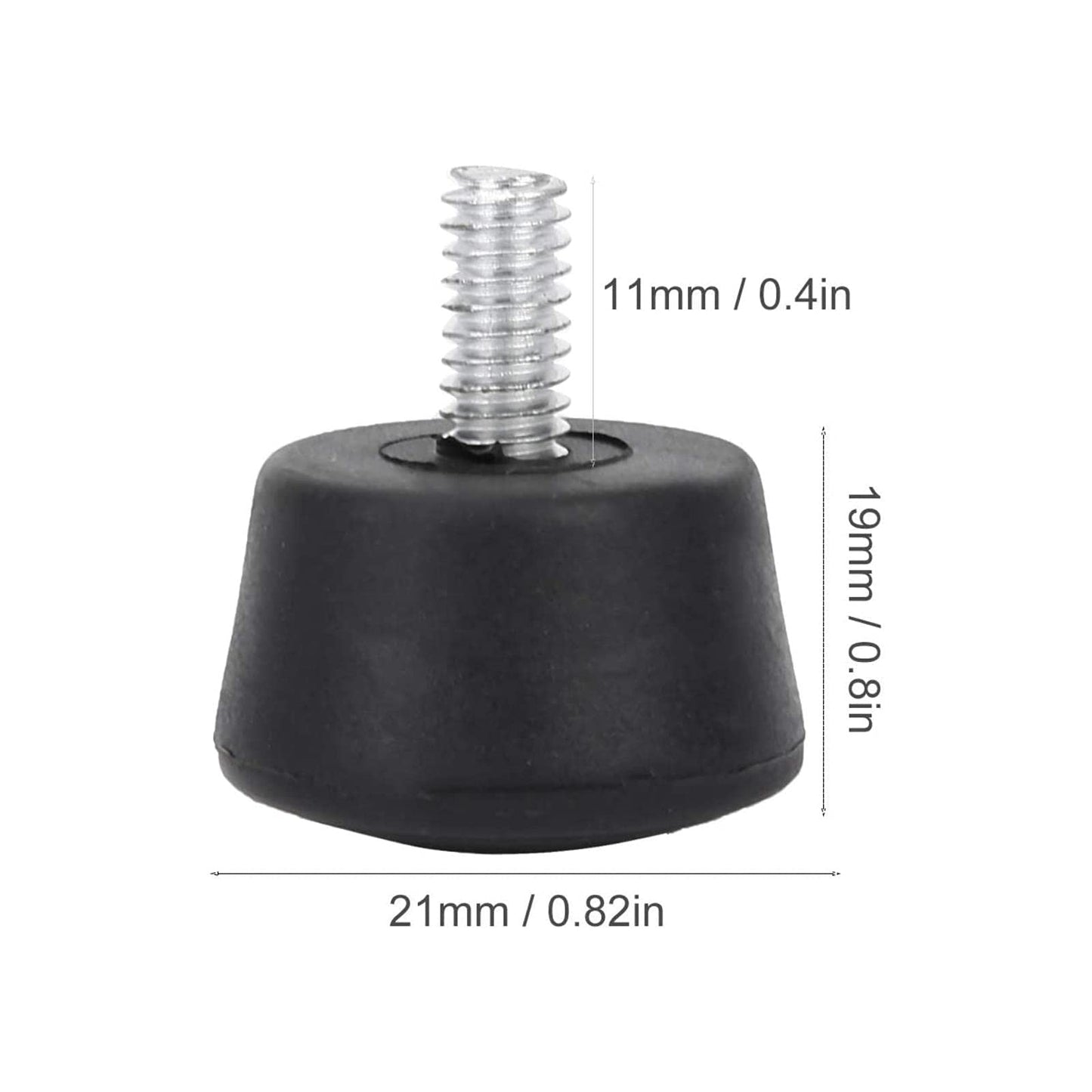 Rubber Foot Pad, Universal Tripod/Monopod Rubber Foot Pad, Anti-Slip M8 Rubber Pad Photography Accessories