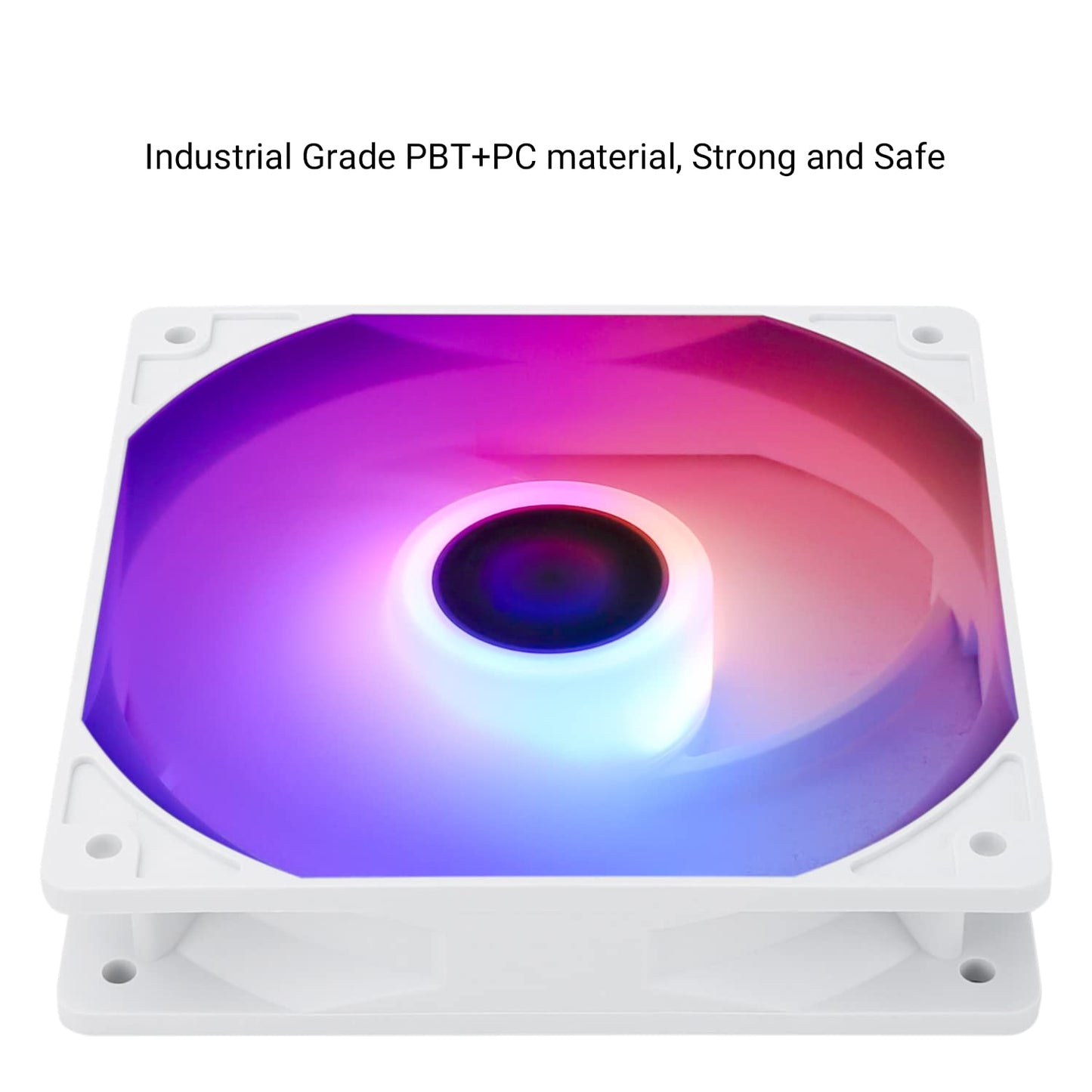 Thermalright TL-C12CW-S CPU Fan 120mm White ARGB Case Cooler Fan, 4pin PWM Silent Computer Fan with S-FDB Bearing Included, up to 1550RPM Cooling