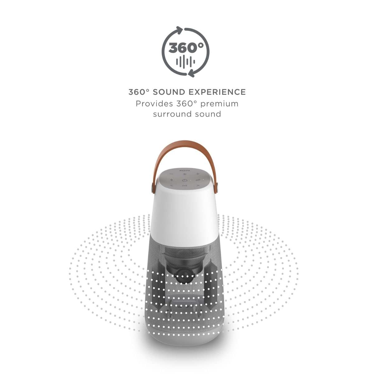 Ion Audio Bright Max Plus Indoor/Outdoor 360 Degree Bluetooth Wireless Speaker (Renewed)