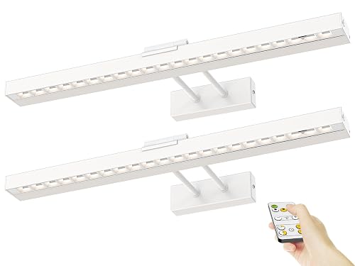 PESUTEN Picture Light Battery Operated, 16in Wireless Art Light for Paintings CCT Dimmable Recharging Battery Picture Light with Remote Control
