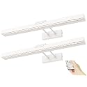 PESUTEN Picture Light Battery Operated, 16in Wireless Art Light for Paintings CCT Dimmable Recharging Battery Picture Light with Remote Control