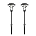 LL LIGHTING LIVING 12V Low Voltage Landscape Path Lights 2PK 1W 60LM LED Pathway Lights 3000K Warm White Durable Aluminum Housing with Stake