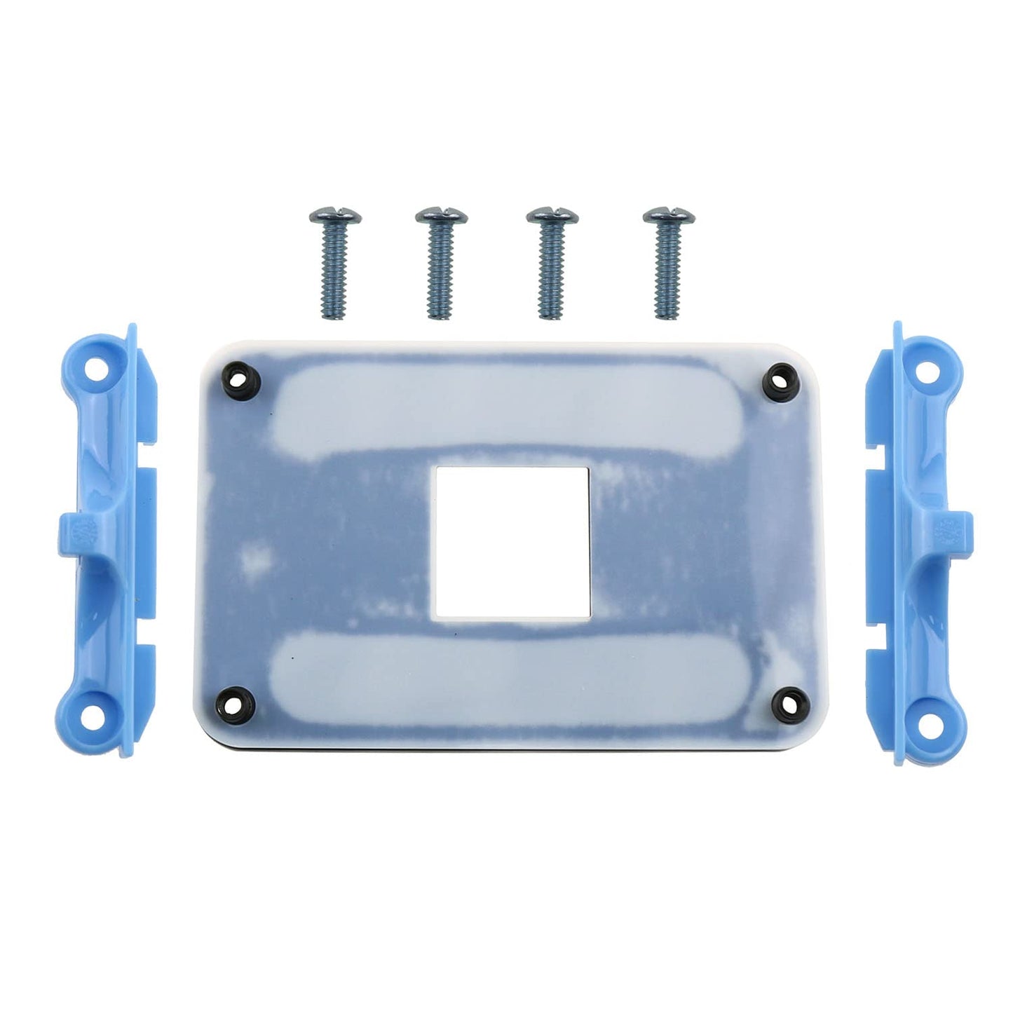 ZZHXSM AM4 Backplane CPU Heatsink Bracket Motherboard CPU Fan Cooling Mounting Sheet Plate Mount on Motherboard for AM4 Only, Blue