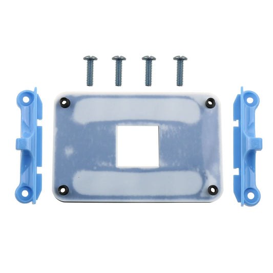 ZZHXSM AM4 Backplane CPU Heatsink Bracket Motherboard CPU Fan Cooling Mounting Sheet Plate Mount on Motherboard for AM4 Only, Blue