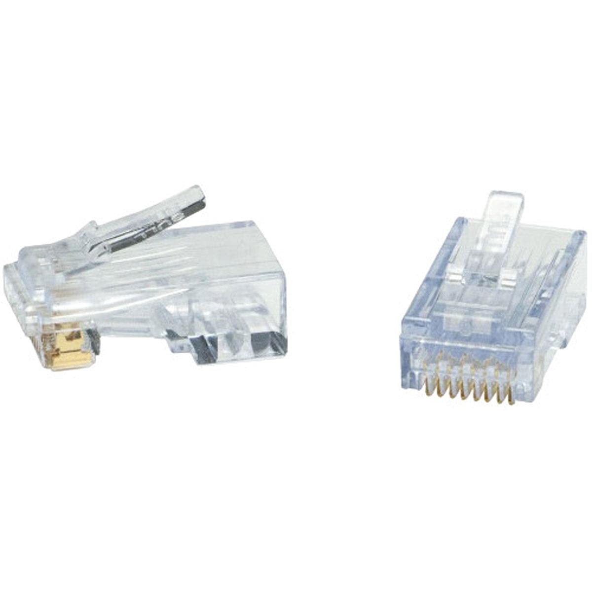 Platinum Tools 100028C ezEX44 Cat6 Connectors, 50/Bag