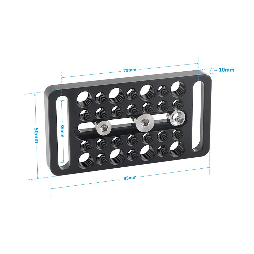 CAMVATE Multipurpose Cheese Plate with 1/4" & 3/8" Thread Screw for Camera Bracket Accessories - 2564