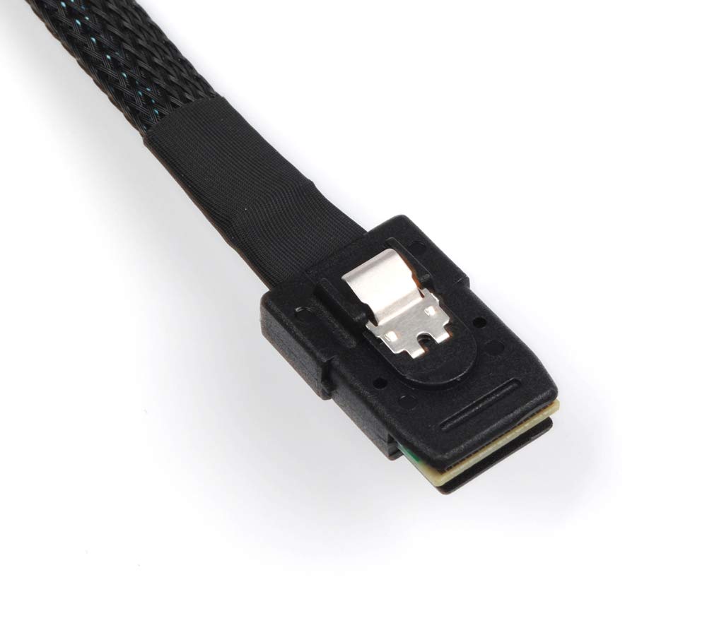 Reversed Cable Mini SAS 36Pin SFF-8087 Male to 4 SATA 7Pin Female Cable, Mini SAS (Target) to 4 SATA (Host) Cable
