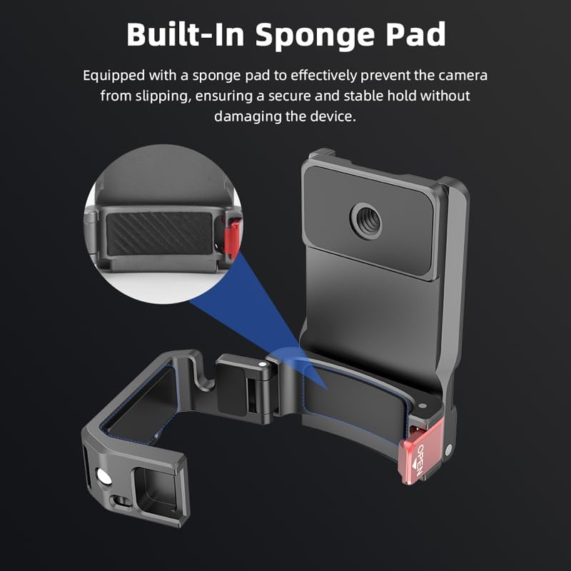 Coyktonty Osmo Pocket 3 Magnetic Mount, Magnet Expansion Adapter Holder for DJI Osmo Pocket 3 with Cold Shoe Slot/Action/GOPRO Connection Port