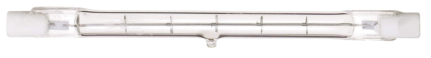 Satco S3142 150 Watt 2600 Lumens T3 Halogen Double Ended R7S Base 120 Volt Clear 118mm Light Bulb, Dimmable