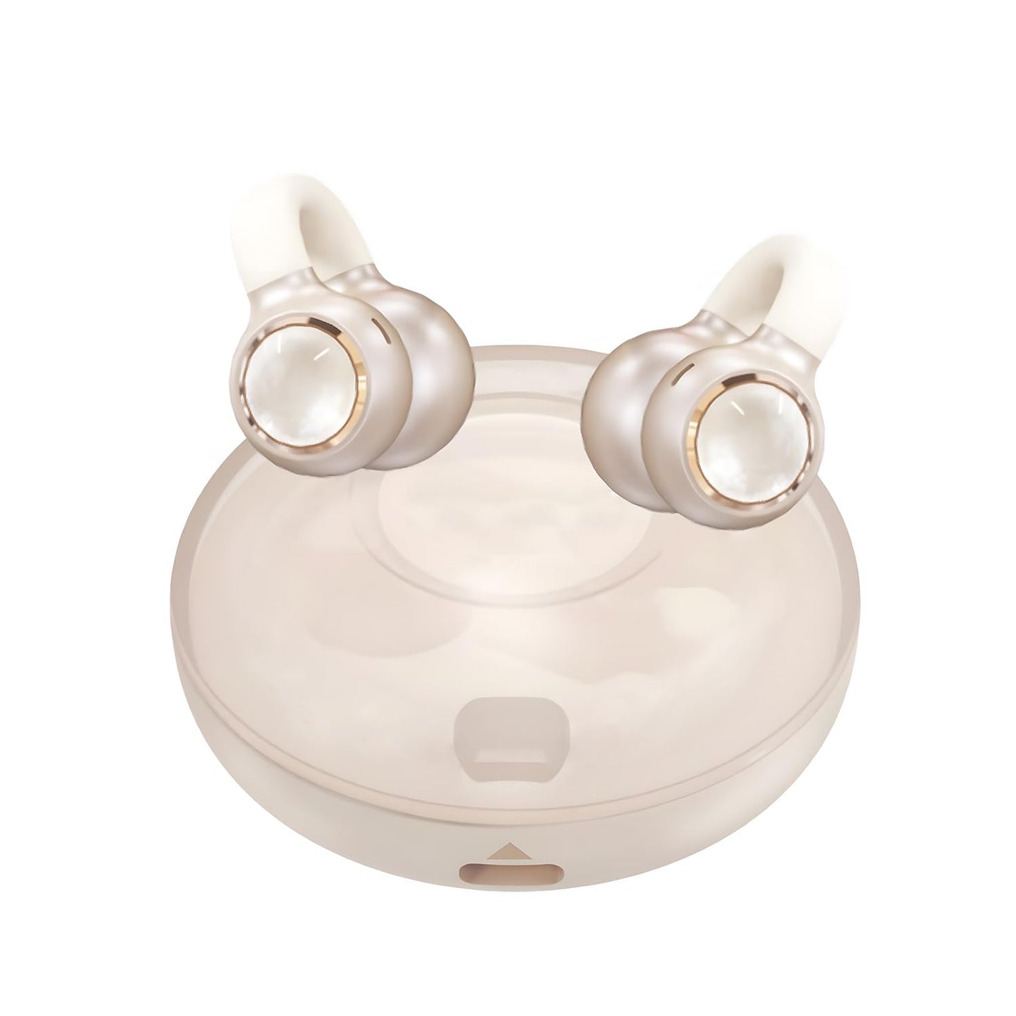 HDKKE Upgraded Open Ear Earbuds Clip-On Earbuds Comfortable fit & Crystal-Clear Sound, 80H Playtime Bluetooth 5.4 Wireless Headphones for Women Ideal