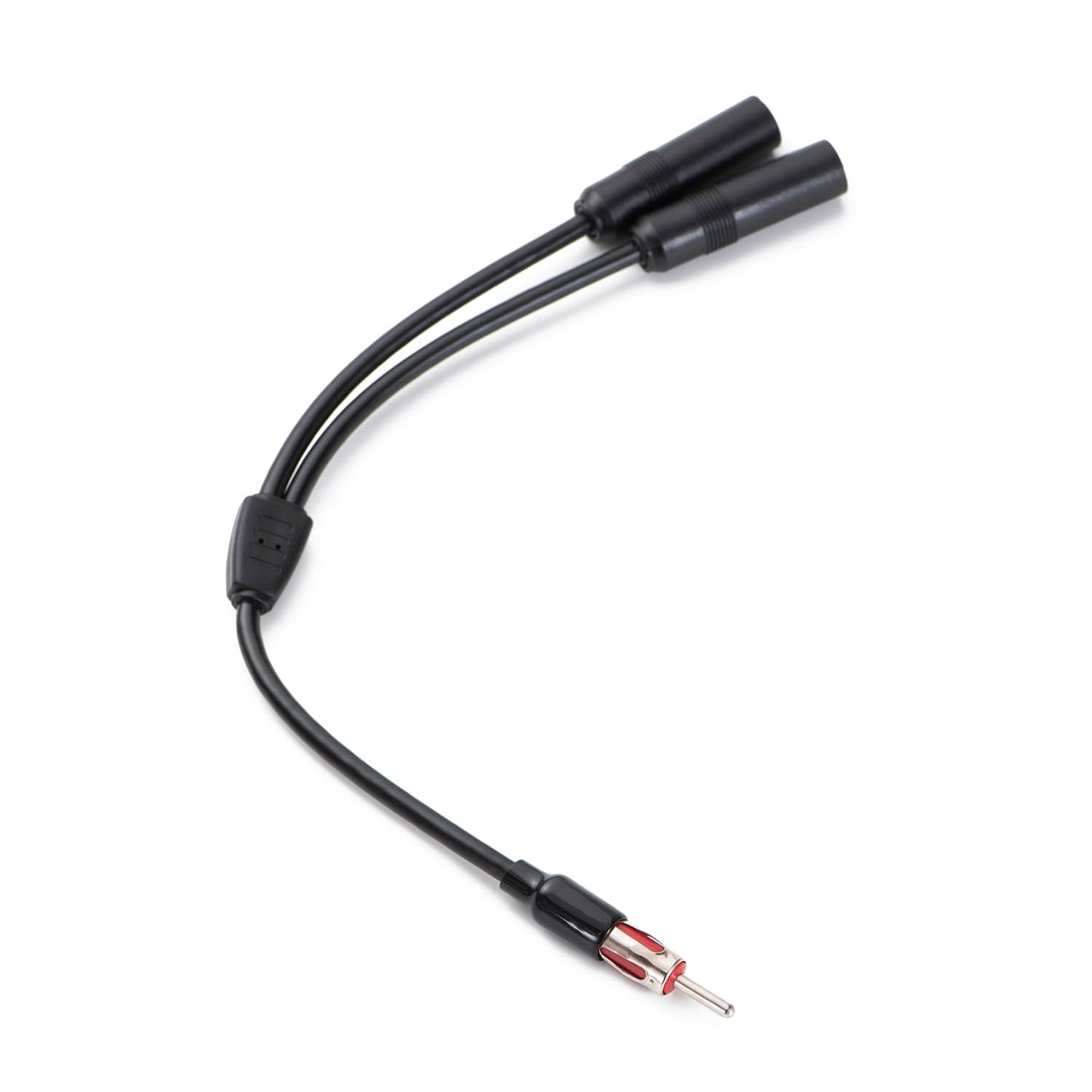 supmory Car AM FM Radio Stereo 1 Male 2 Female Y Adapter Antenna Connector Plug (Antenna Splitter Y Adapter)