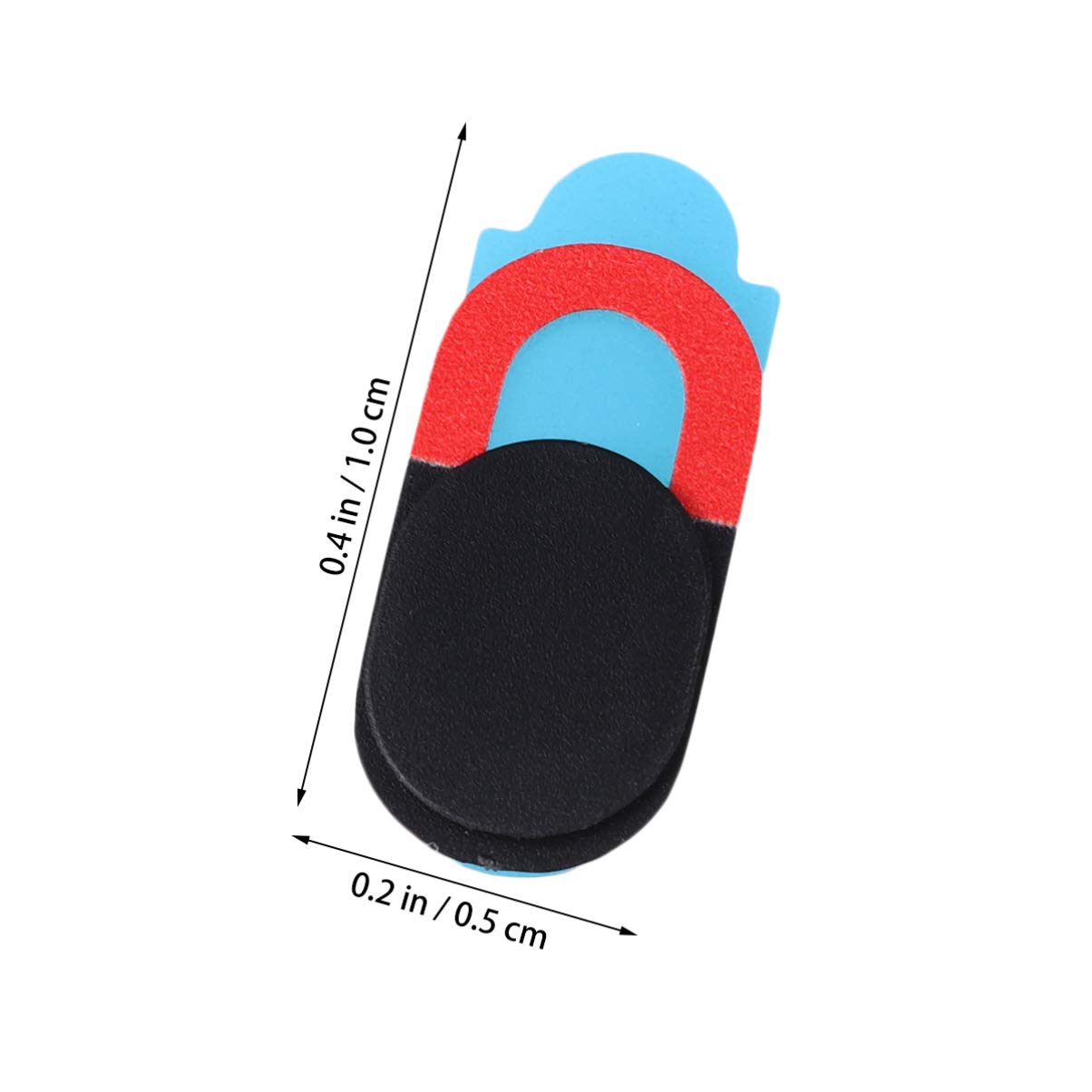 Uonlytech 6 Pcs Laptop Webcam Cover Slider Privacy Protection Oval Camera Shutter Stickers for Laptop Tablet Phone Secure Video Calls