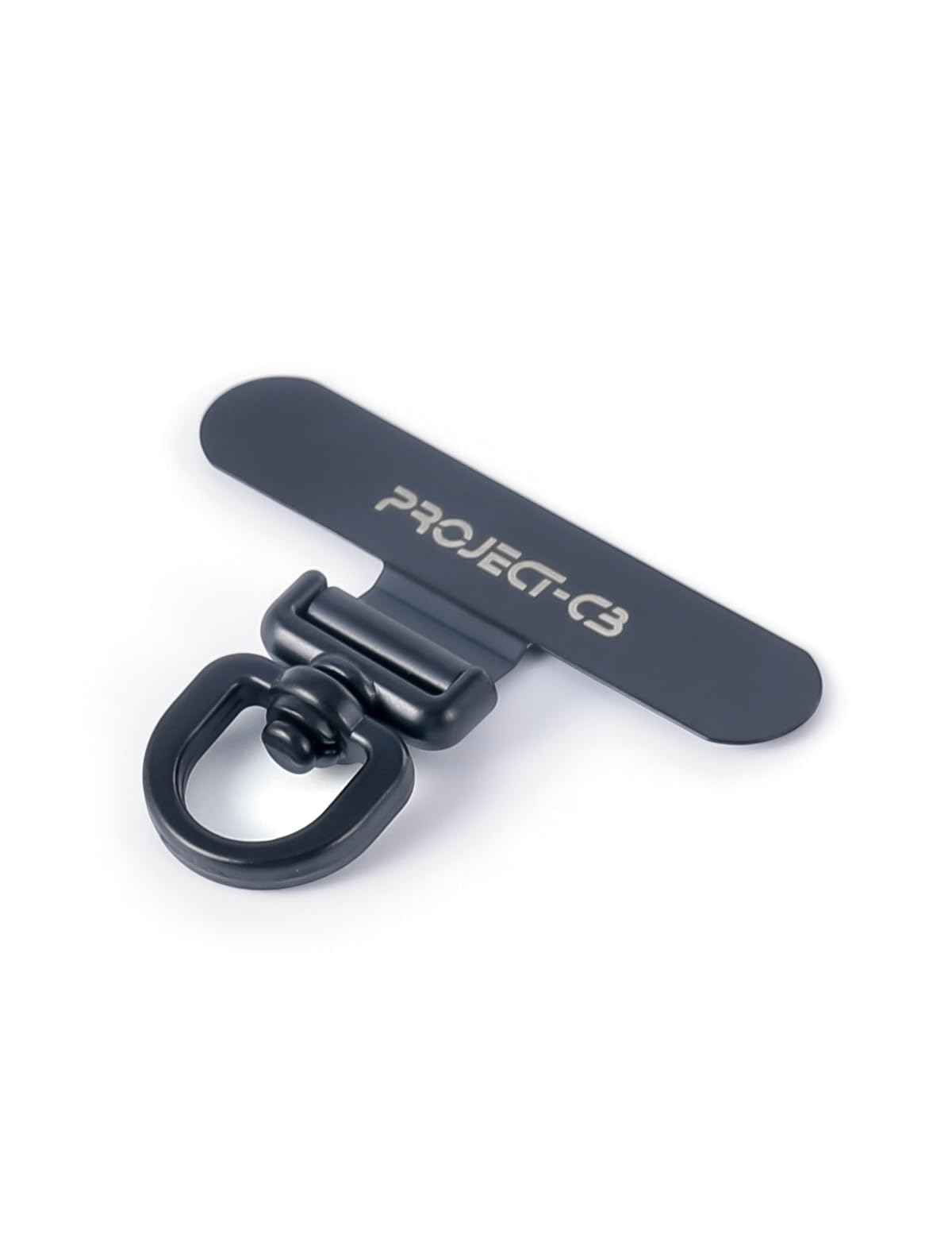project-cb Phone Lanyard Tether Tab,Phone Strap Metal Patch,Universal Phone Lanyard Tether Patch Without Adhesive (Black)