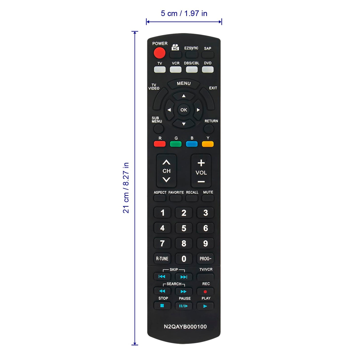 Replacement Remote Control fit for PANASONIC Plasma LCD TV TH-50PZ700U TH-50PZ77U TH-50PE8U TH-50PX80U TH-50PX80UA TH-50PZ80U TH-50PZ80UA TH-58PZ700U