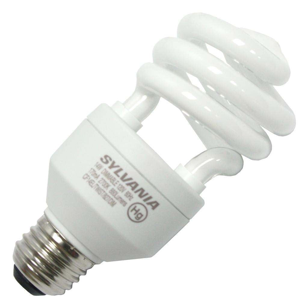 Sylvania 29454 - CF14EL/TWIST/827/DIM/BL Dimmable Compact Fluorescent Light Bulb