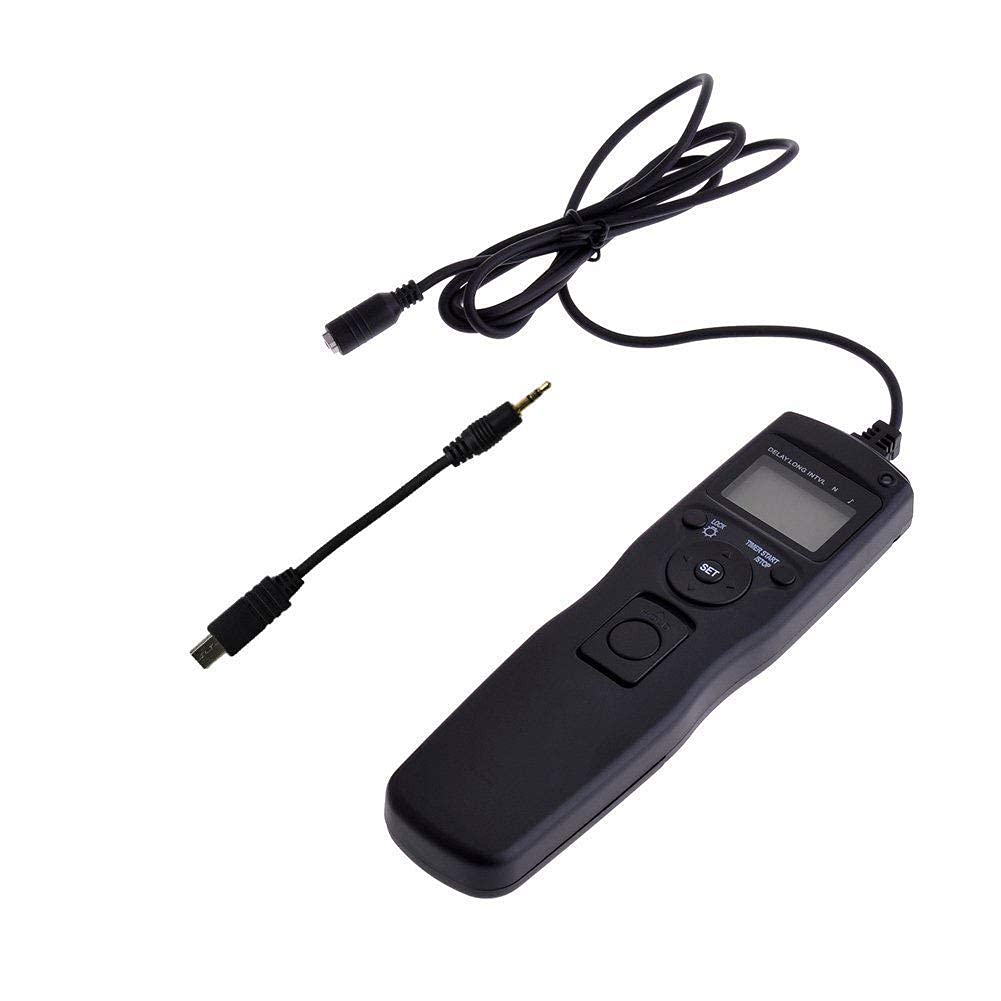 ABUYCS Camera Shutter Release Wired LCD Timer Remote Control Intervalometer Time-Lapse Photography Device Compatible for Sony Alpha A7 A7S A7R A3000