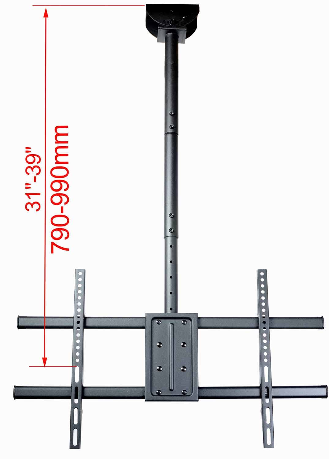 VideoSecu TV Ceiling Mount for Most 37-75 Inches LCD LED Plasma Flat Panel Display, Some LED TV up to 75 inch with VESA from 100x100 to 700x400mm