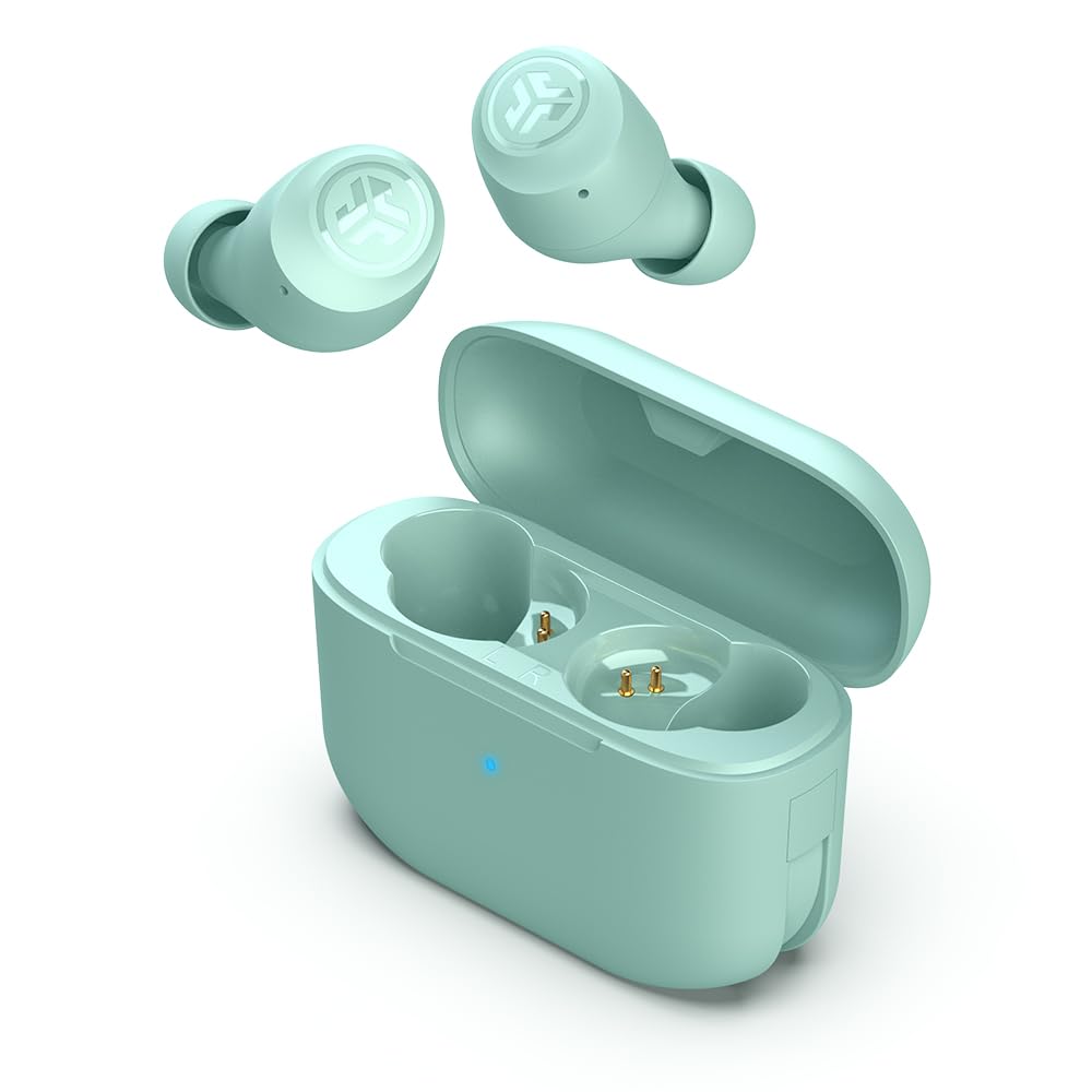 JLab Go Air Pop True Wireless Earbuds, in Ear Headphones, Bluetooth Earphones, Ear Buds with 32H Playtime, Bluetooth Earbuds with Microphone, USB