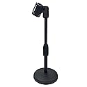 Yokoma Desktop Microphone Lifting Stand Tabletop Adjustable Microphone Stand with 8.27-12.6" Height for Holding Mic, Black
