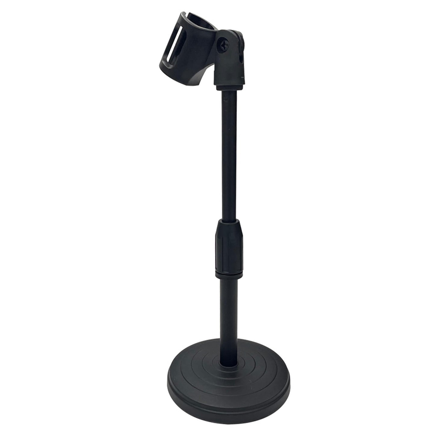 Yokoma Desktop Microphone Lifting Stand Tabletop Adjustable Microphone Stand with 8.27-12.6" Height for Holding Mic, Black