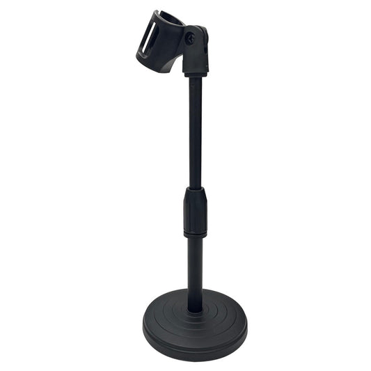Yokoma Desktop Microphone Lifting Stand Tabletop Adjustable Microphone Stand with 8.27-12.6" Height for Holding Mic, Black