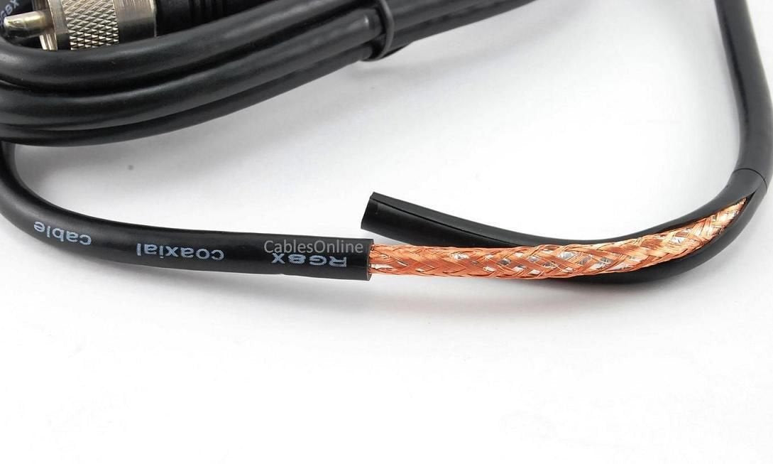 CablesOnline, 20ft RG8x Coax UHF (PL259) Male/Male 50 Ohm Antenna Cable, R-U020