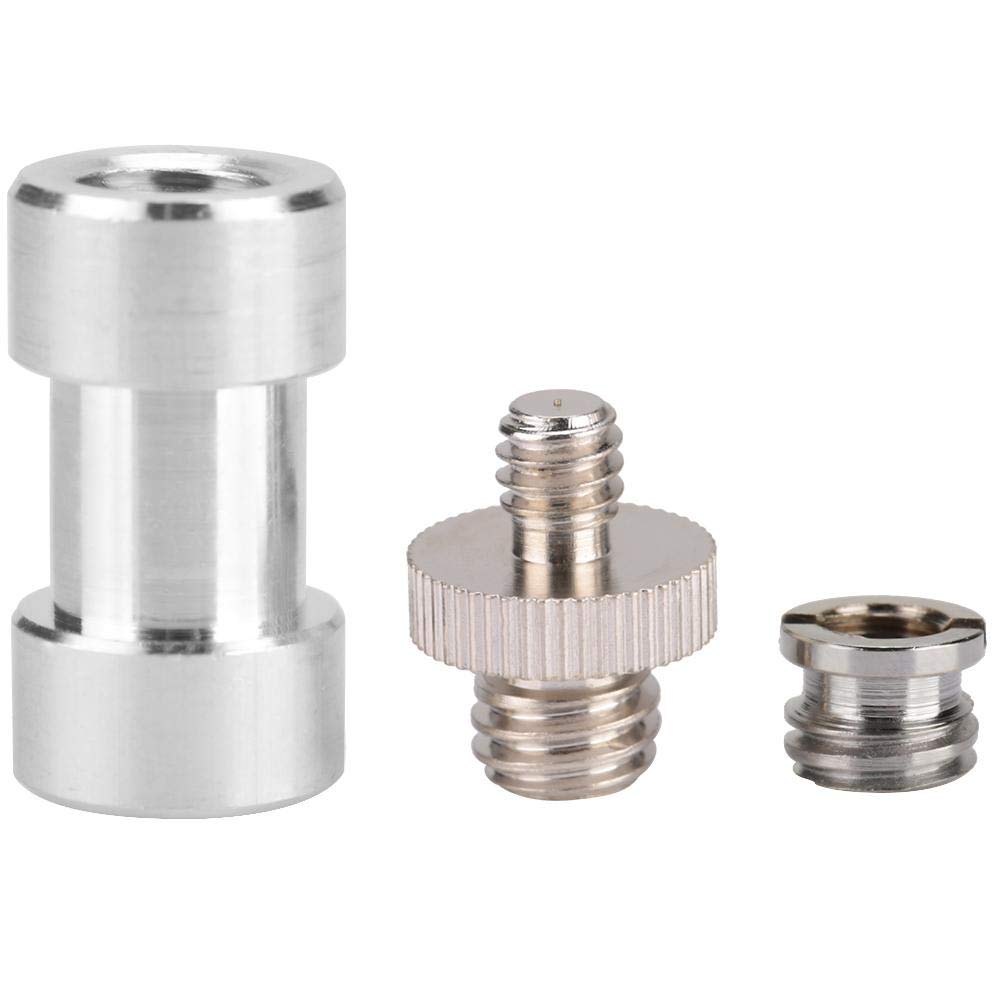 Acouto Metal 15pcs 1/4 Turn 3/8 Converter Threaded Screws Adapter Camera Screws Accessory