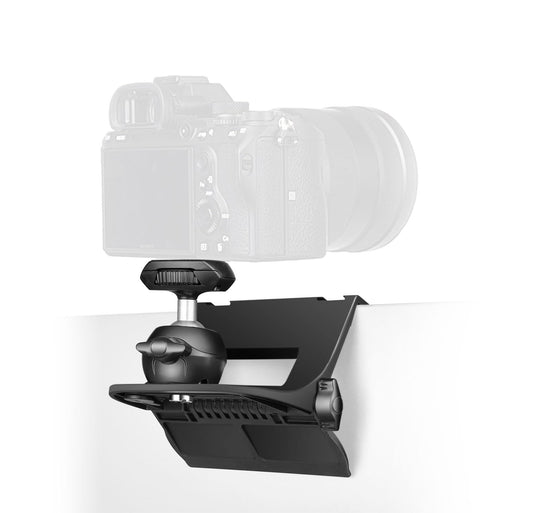 RAUBAY ?CM01? Monitor Top Camera Mount Clamp, Hanging Webcam Stand with 1/4" Screw, Suitable for Flat-Screen Monitors, for Live Stream, Video