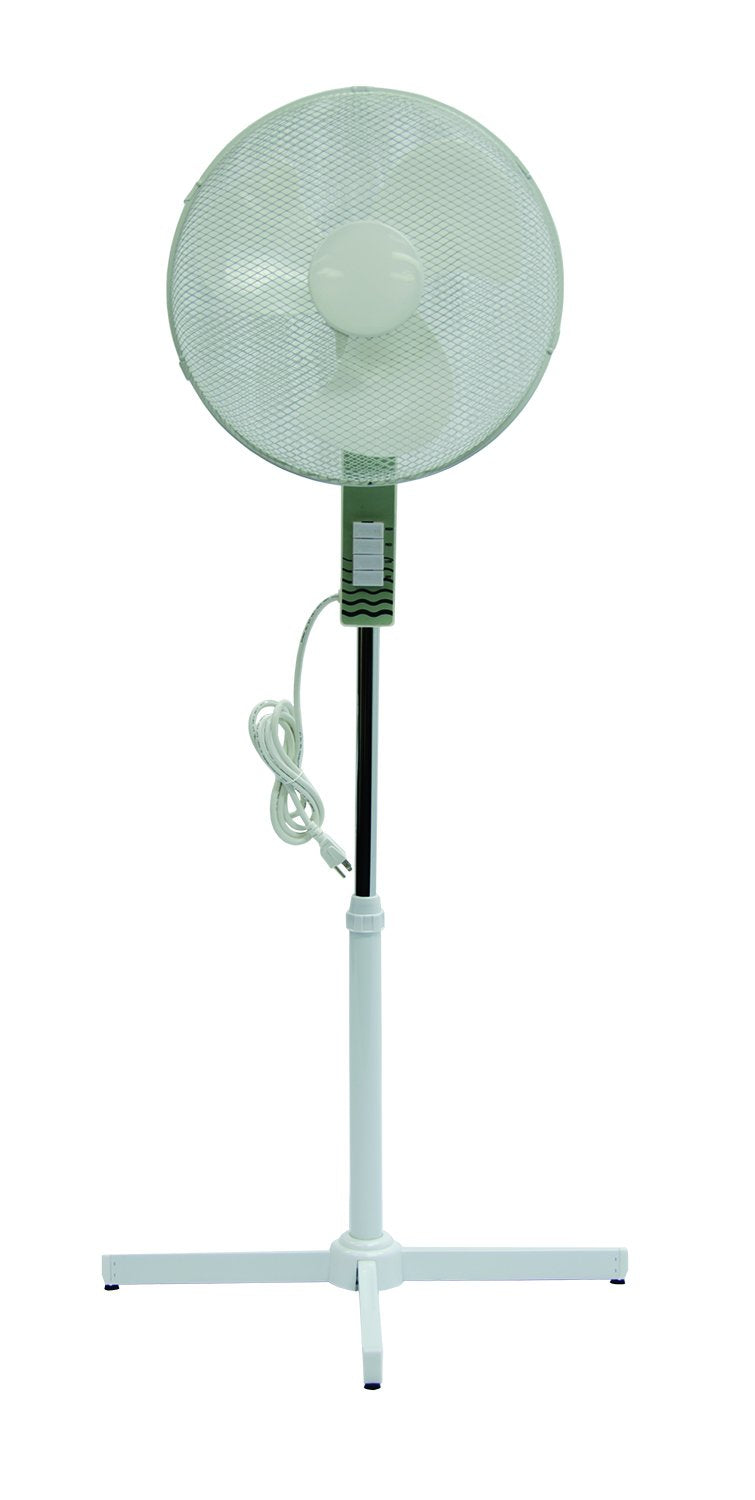 TPI OSF-16 Oscillating Office Fan, 16" Blade Diameter, 40" H Floor Fan