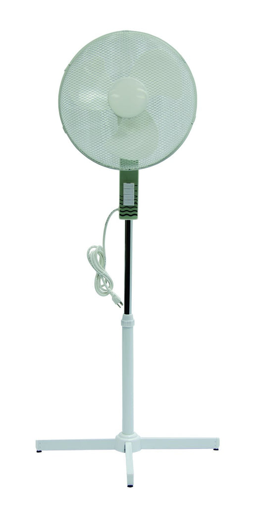 TPI OSF-16 Oscillating Office Fan, 16" Blade Diameter, 40" H Floor Fan