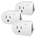 Fosmon Grounded Outlet Switch, ON/Off Switch (3 Pack), 3 Prong Plug in Electrical Switch, 245J Single Port Electric Switch Adapter Surge Protector