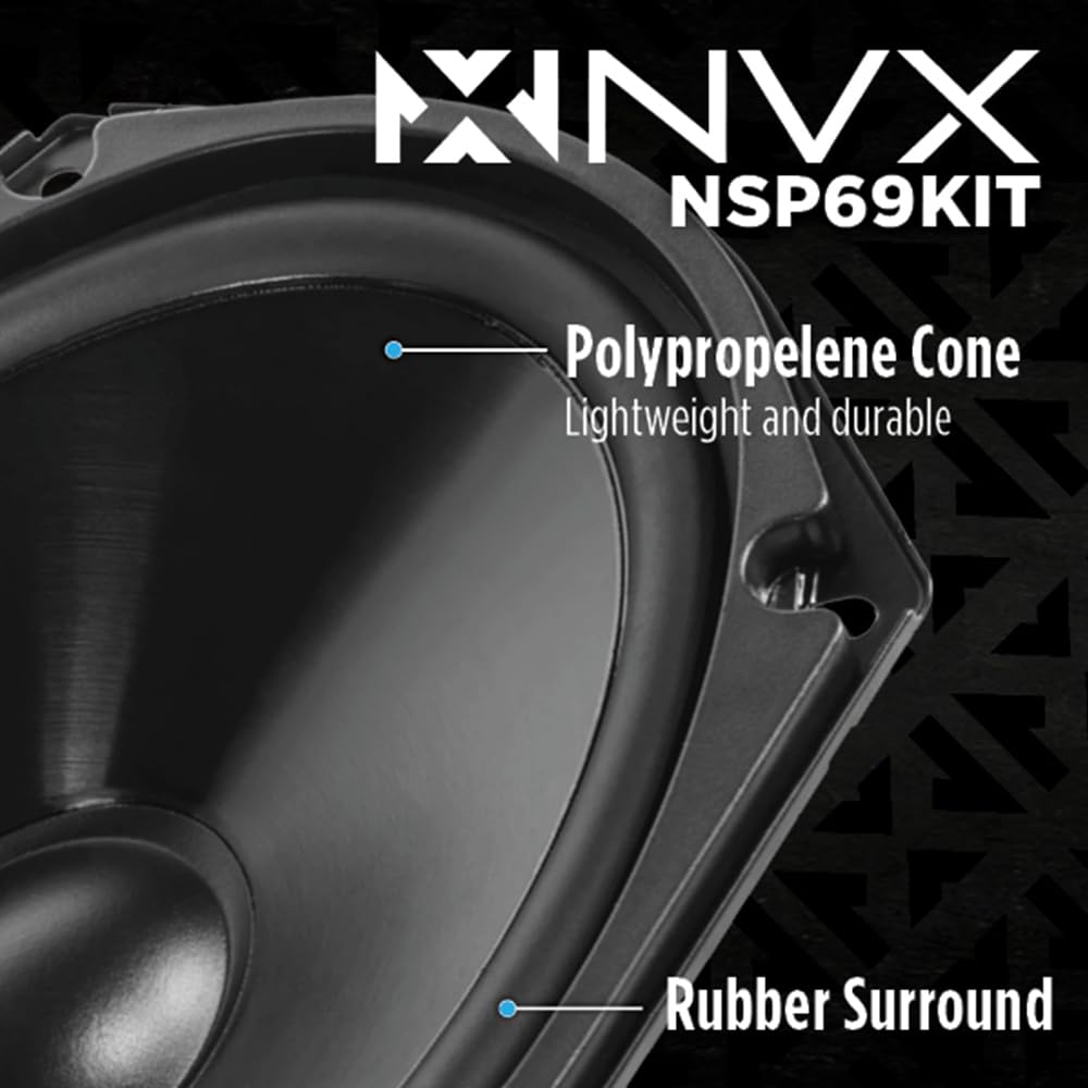 NVX® NSP69KIT 6x9 Car Speaker 2-Way Component System (Pair)