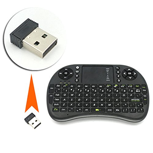 Mini Wireless Keyboard 2.4GHz Touch-pad Mouse Combo Plus OTG Cable - TV xStream, Compatible with Firesticks, Android TV Box, IPTV, 4K Media Stick