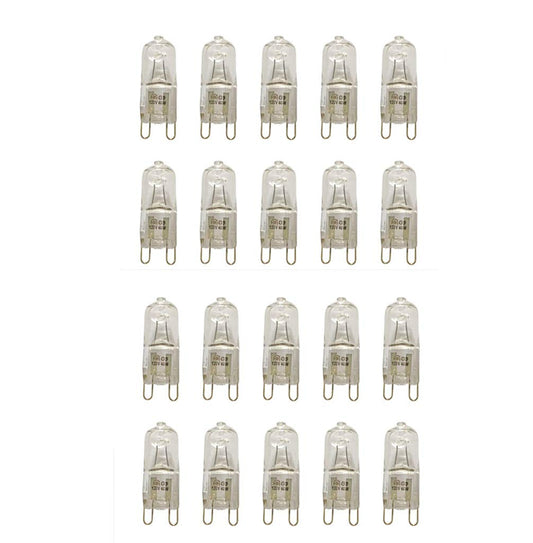 Vstar® G9 Halogen Bulb, 40W 120-Volt G9 Base, for Pendant Lights, 20 Packs