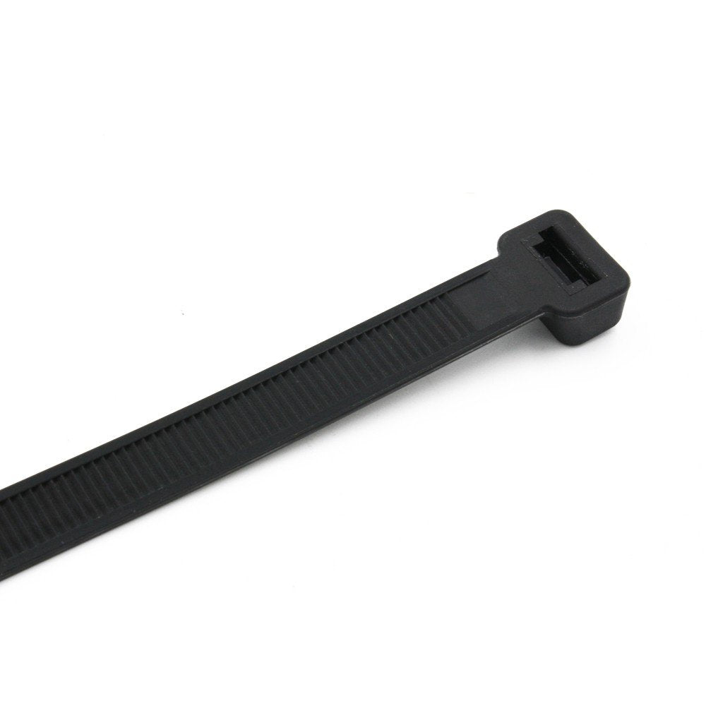 Wideskall® 12" inch Super Heavy Duty 150 Lbs Nylon Cable Zip Tie Black Wire (Pack of 50)