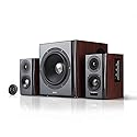 Edifier S350DB Bookshelf Speaker and Subwoofer 2.1 Speaker System Bluetooth v4.1 aptX Wireless Sound for Computer Rooms, Living Rooms and Dens